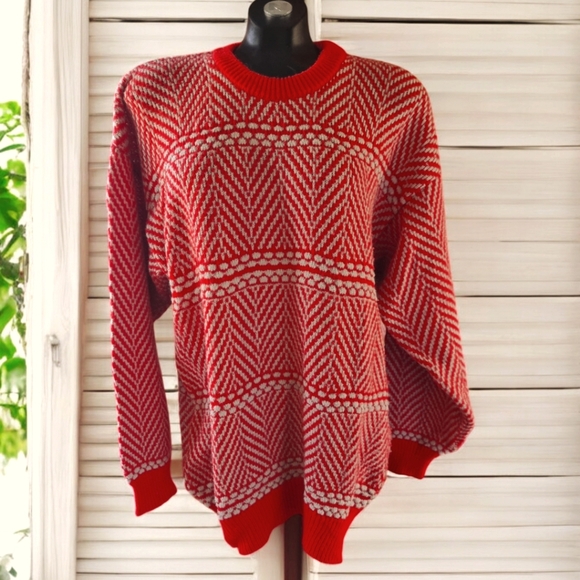 Monty Glen Vintage Oversized Grandpa Unisex Sweater - Picture 1 of 5